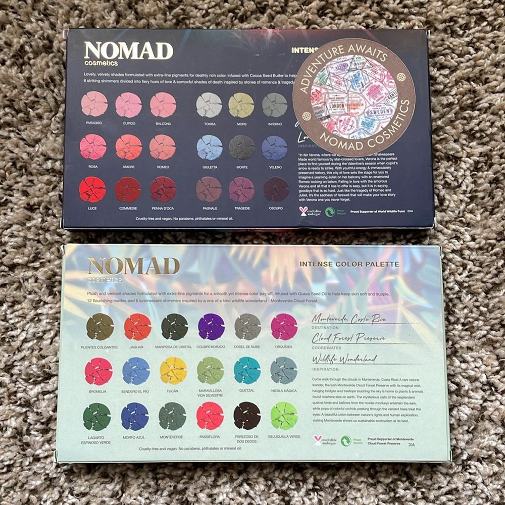 Nomad Bosque Nuboso de Monteverde & Verona Amore e Morte Palettes - Picture 3 of 15